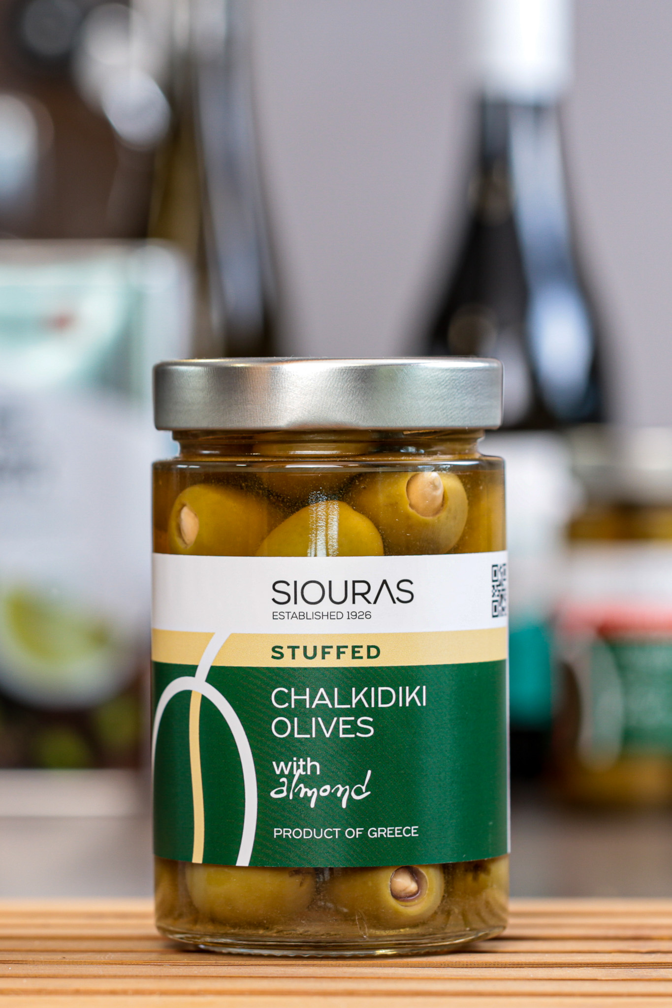 Chalkidiki Oliven mit Mandeln